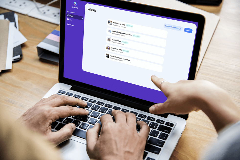 Overzicht van Wisbits in het leerplatform